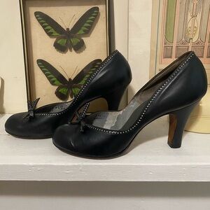 Authentic 1940's True Vintage RARE Babydoll Heels In Impossible to Find 9.5